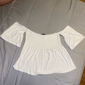 White off the shoulder top
